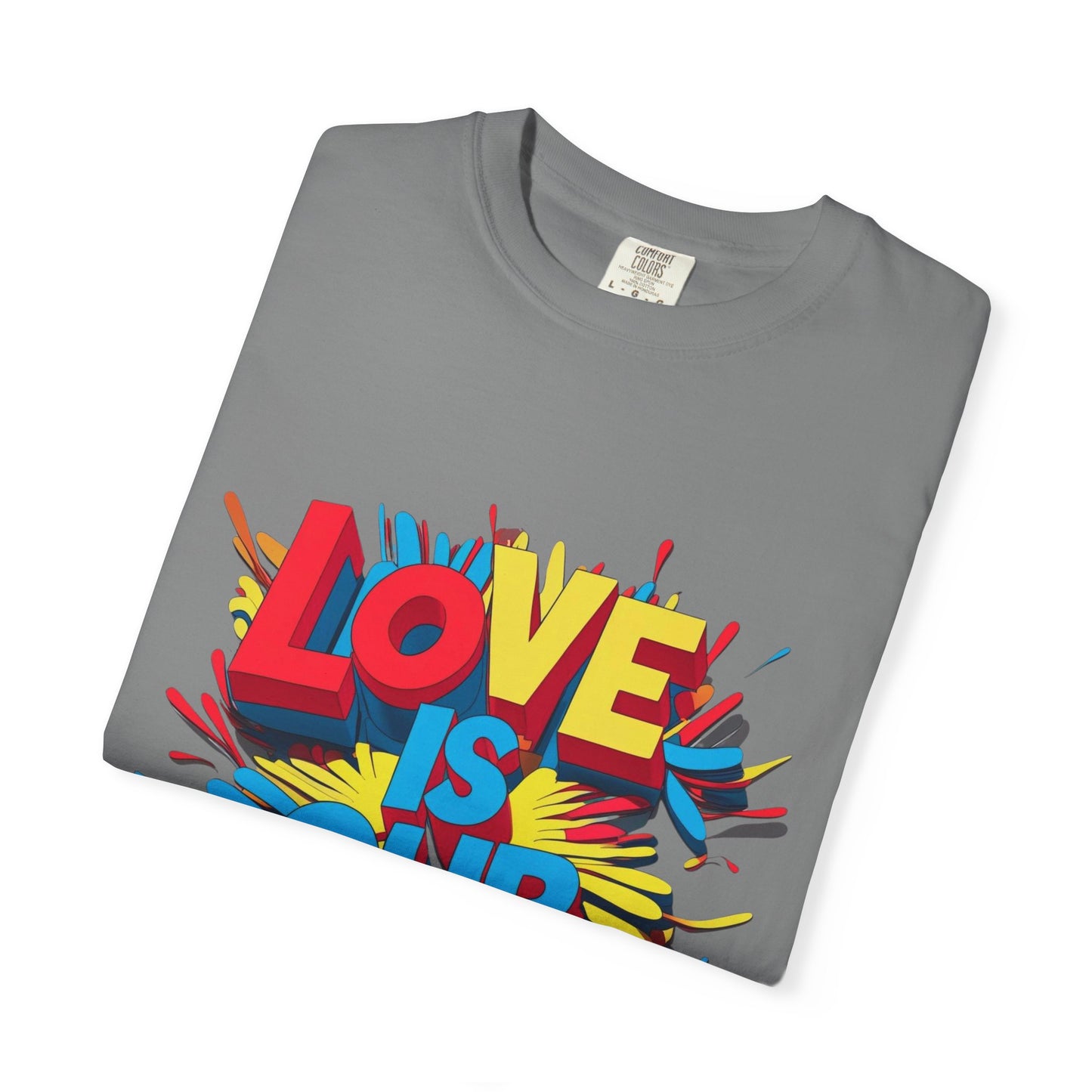 'Love Is Our Freedom' Unisex T-shirt by John Edmonds Kozma