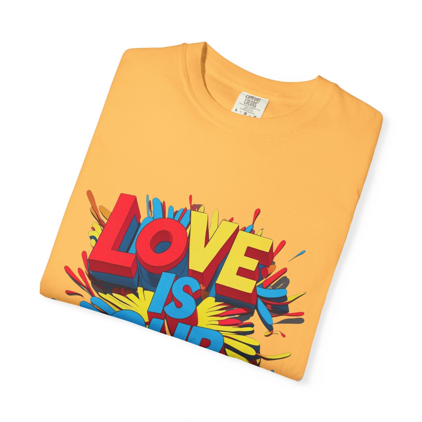 'Love Is Our Freedom' Unisex T-shirt by John Edmonds Kozma