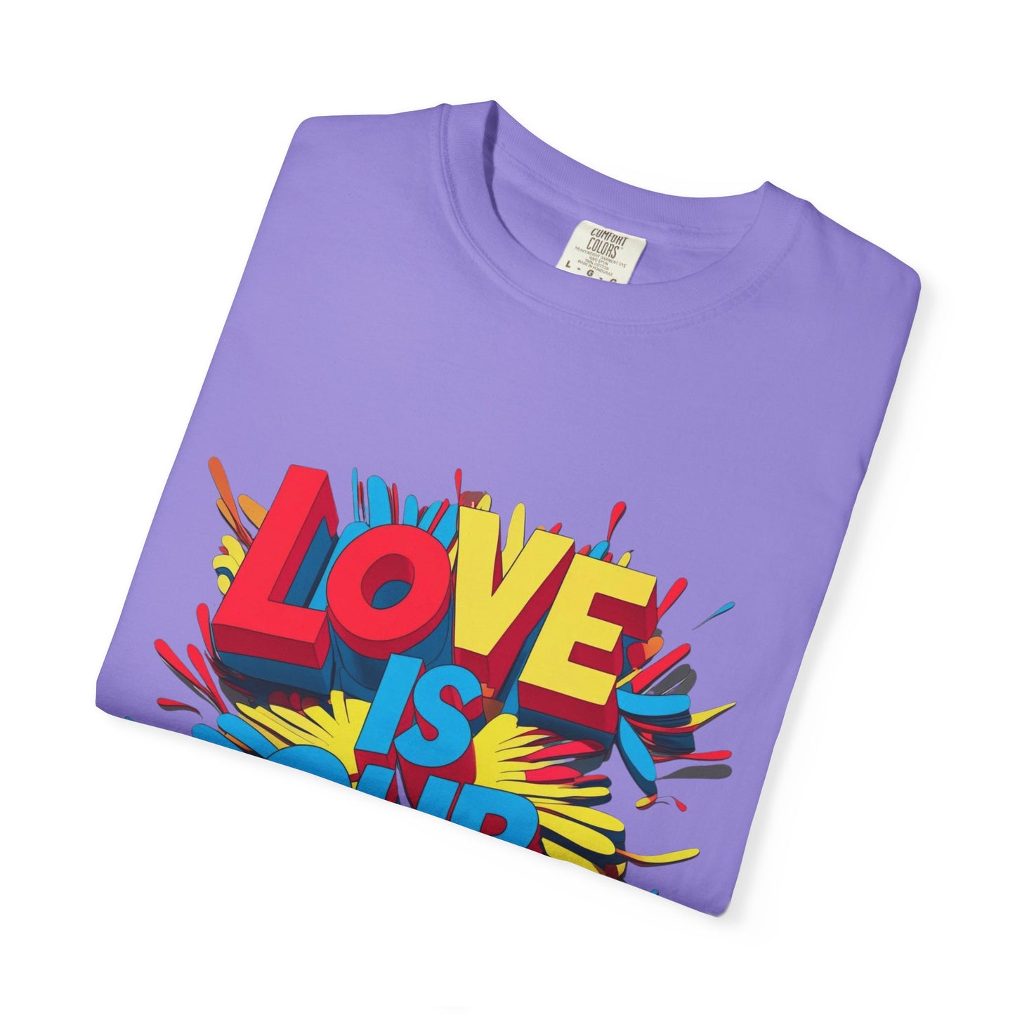 'Love Is Our Freedom' Unisex T-shirt by John Edmonds Kozma