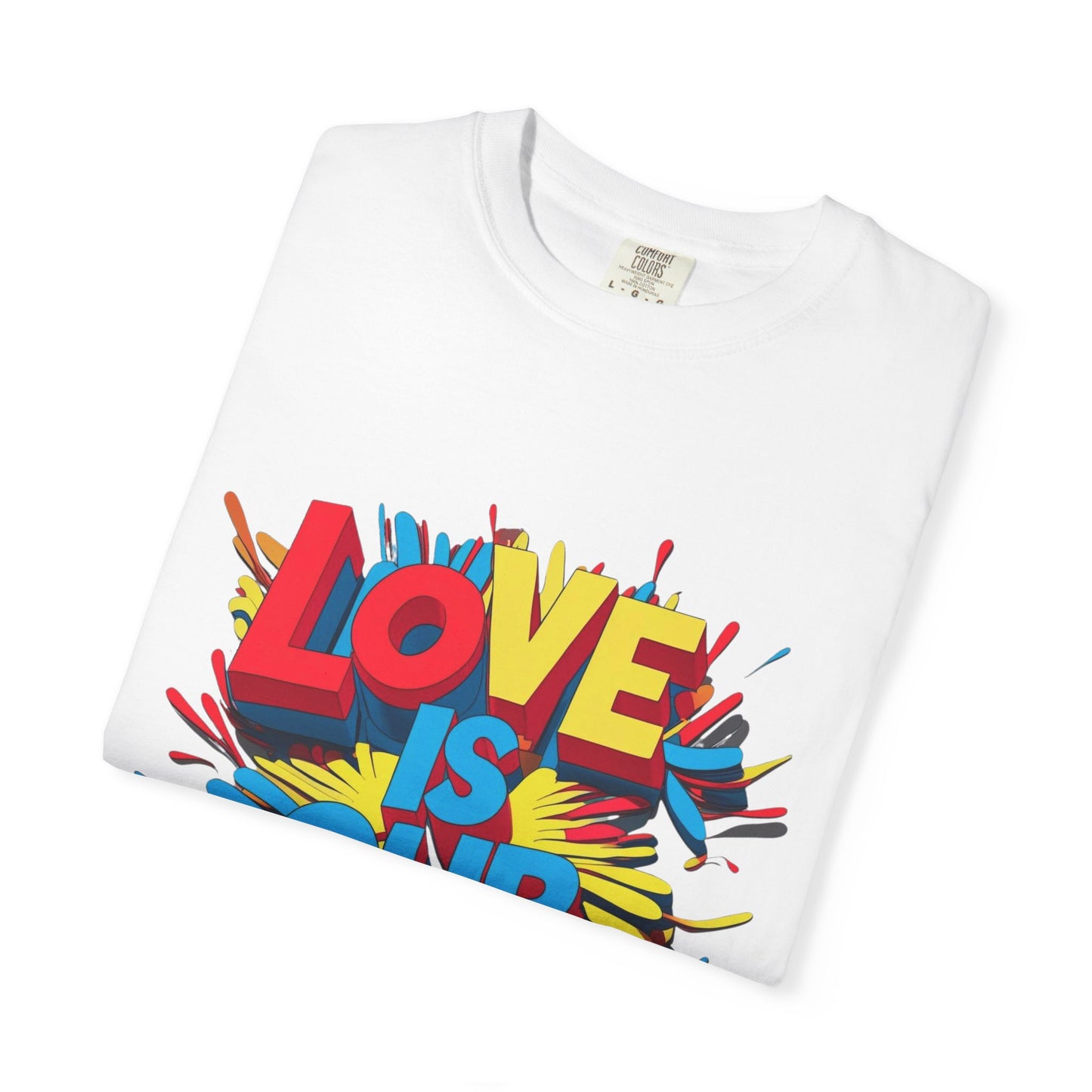 'Love Is Our Freedom' Unisex T-shirt by John Edmonds Kozma