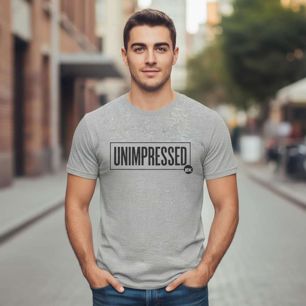 Unimpressed Podcast Tee | "Conversations the Mainstream Is Scared to Have" T-Shirt