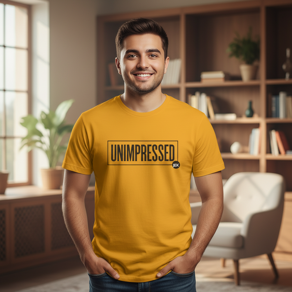 Unimpressed Podcast Tee | "Conversations the Mainstream Is Scared to Have" T-Shirt