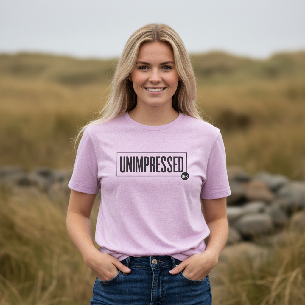 Unimpressed Podcast Tee | "Conversations the Mainstream Is Scared to Have" T-Shirt