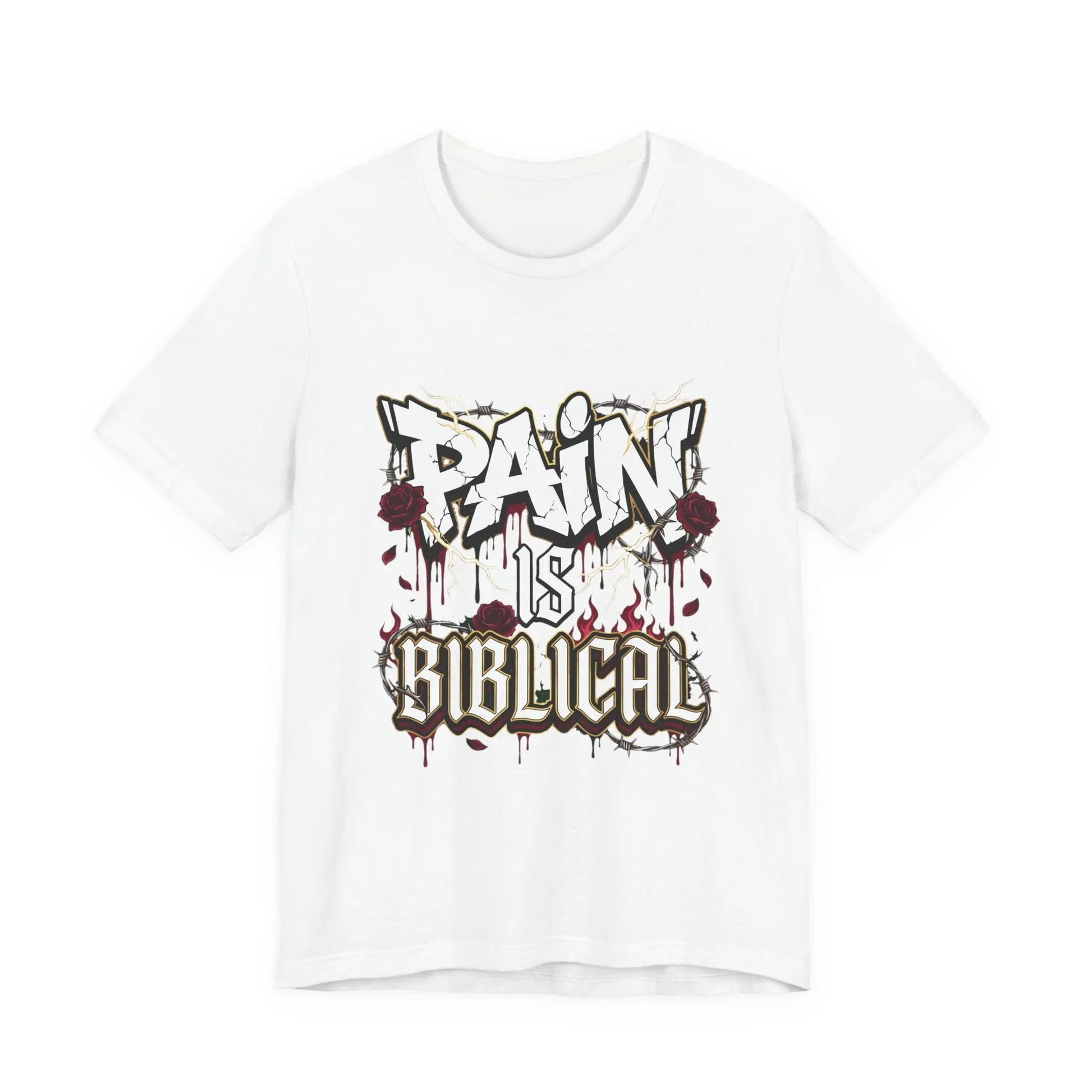 Pain Is Biblical Tee Printify