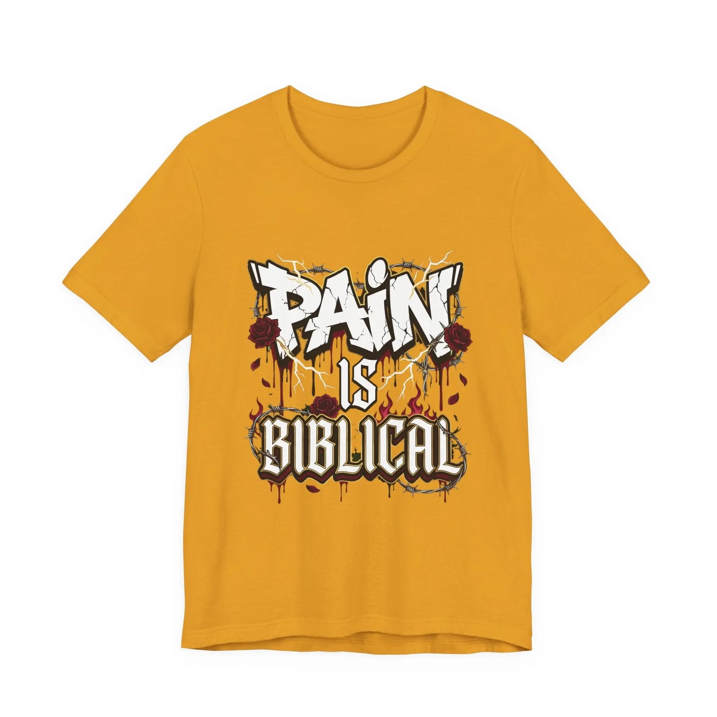 Pain Is Biblical Tee Printify